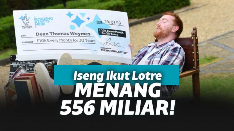 Iseng Nyoba Lotre Pria Ini Menang Rp 556 Miliar