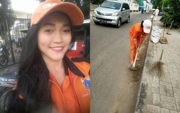 Penyapu jalanan cantik