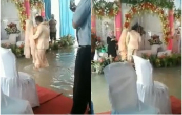 Pengantin pria romantis