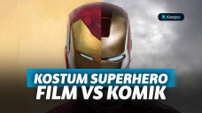 kostum superhero di film vs komik
