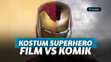 kostum superhero di film vs komik
