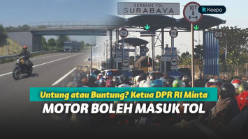 jalur motor roda dua di jalan tol mandara bali