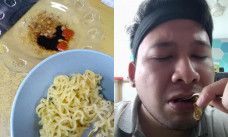 menikmati indomie goreng cocol