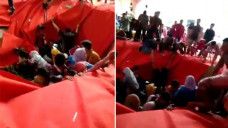 panggung pernikahan roboh