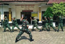 Linmas Dilatih Bela Diri