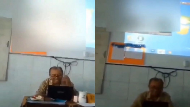 Oknum guru nonton film porno