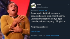 Anak Sajak vs Orang Biasa