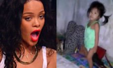 Tingkah Bocah Kecil Saat Dengar Lagu Rihanna
