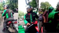 Driver ojol lupa bawa penumpangnya
