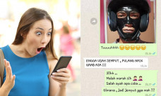 istri terkejut lihat suami pake masker dan helm