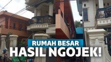 rumah dan kost hasil dari bekerja sebagai driver ojek online