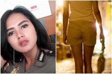 Demi tugas, polwan melakukan penyamaran