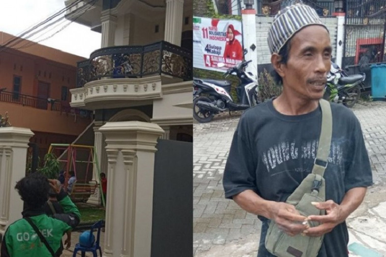 Driver ojeg online bangun rumah mewah
