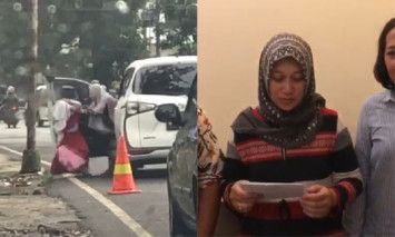 bocah SD didorong dari mobil