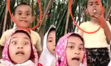 keselek rambutan saat bikin video lipsync