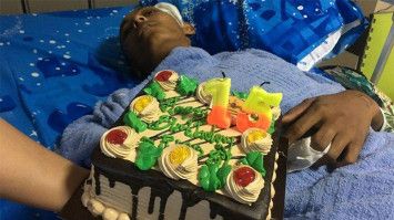 Rico rayakan ulang tahun di rumah sakit