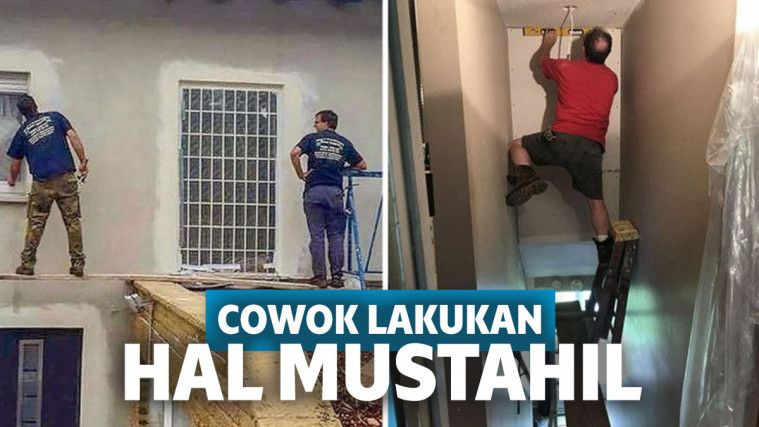 Kocak! 15 Foto Saat Cowok Lakukan Hal yang Super Mustahil