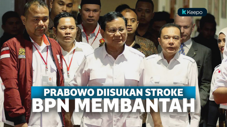 Isu Prabowo Sakit Stroke, BPN Beri Tanggapan