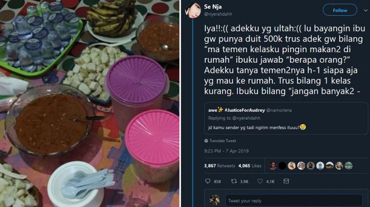 ulang tahun adiknya tak ada satupun temannya yang datang