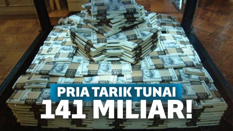 Tak Yakin Kaya, Pria Ini Tarik Uang Tunai 141 Miliar