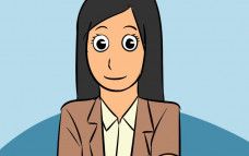 Ilustrasi perempuan karier