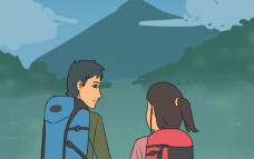 Ilustrasi travel buddy