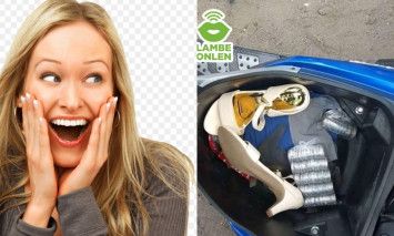 Isi daleman jok motor bikin karyawan SPBU ngakak