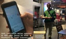 customer ojol pake jasa gofood karena malas ngantri