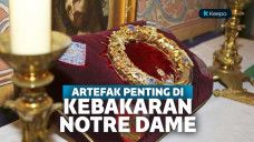 Mahkota duri Yesus Kristus berhasil diselamatkan dari gereja Notre Dame