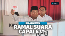 Prabowo Fadli Zon mencoblos