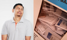 Ilustrasi pria sedang menangis