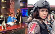 Hotman Paris dan polwan cantik