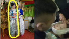 Pasangan pengantin Mita dan Muh
