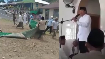 Warga kembalikan karpet pemberian caleg