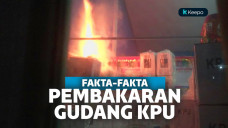 Gudang penyimpanan kotak suara terbakar