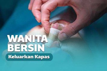 Bersin keluar kapas