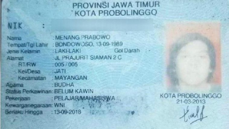 KTP Menang Prabowo