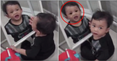 Seram! Seorang Ayah Bagikan Video Putranya di Cermin
