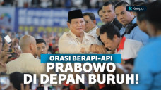 Prabowo Sebut Kambing di Hari Buruh Internasional