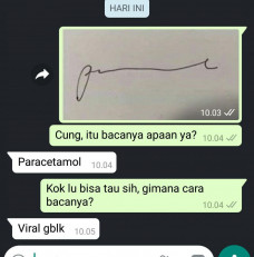 Tulisan "Paracetamol"