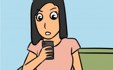 Ilustrasi obsesi media sosial