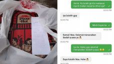 Tangkapan layar isi chat driver dengan Agnes