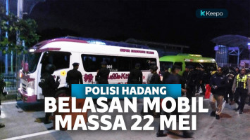 Rombongan Massa Aksi 22 Mei dari Madura diadang Polisi