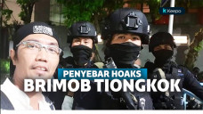 Hoaks Brimob Cina, Pelaku Tangkap Pelaku Penyebar Berita
