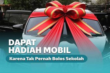 Menerima hadiah karena tak pernah absen
