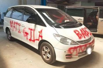 Mobil korban vandalisme