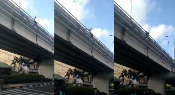 Diduga Putus Cinta, Seorang Pria Asal Jogja Mencoba Terjun dari Flyover