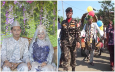 Pernikahan pakai gerobak