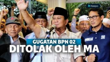 Gugatan BPN Prabowo-Sandi Ditolak MA