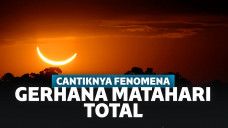Keindahan proses gerhana matahari total 2019